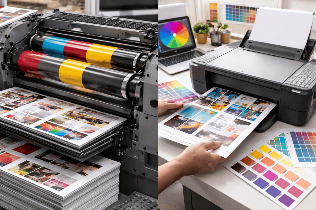 comparison of digital printing and offset printing