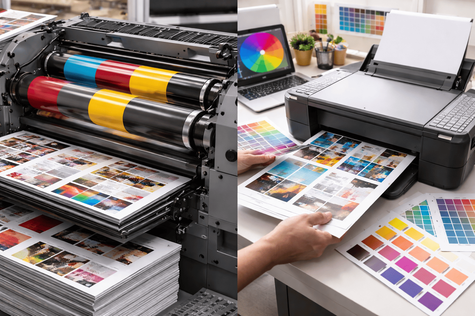 comparison of digital printing and offset printing